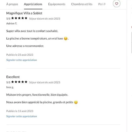 Les Abeilles Holiday home Sablet